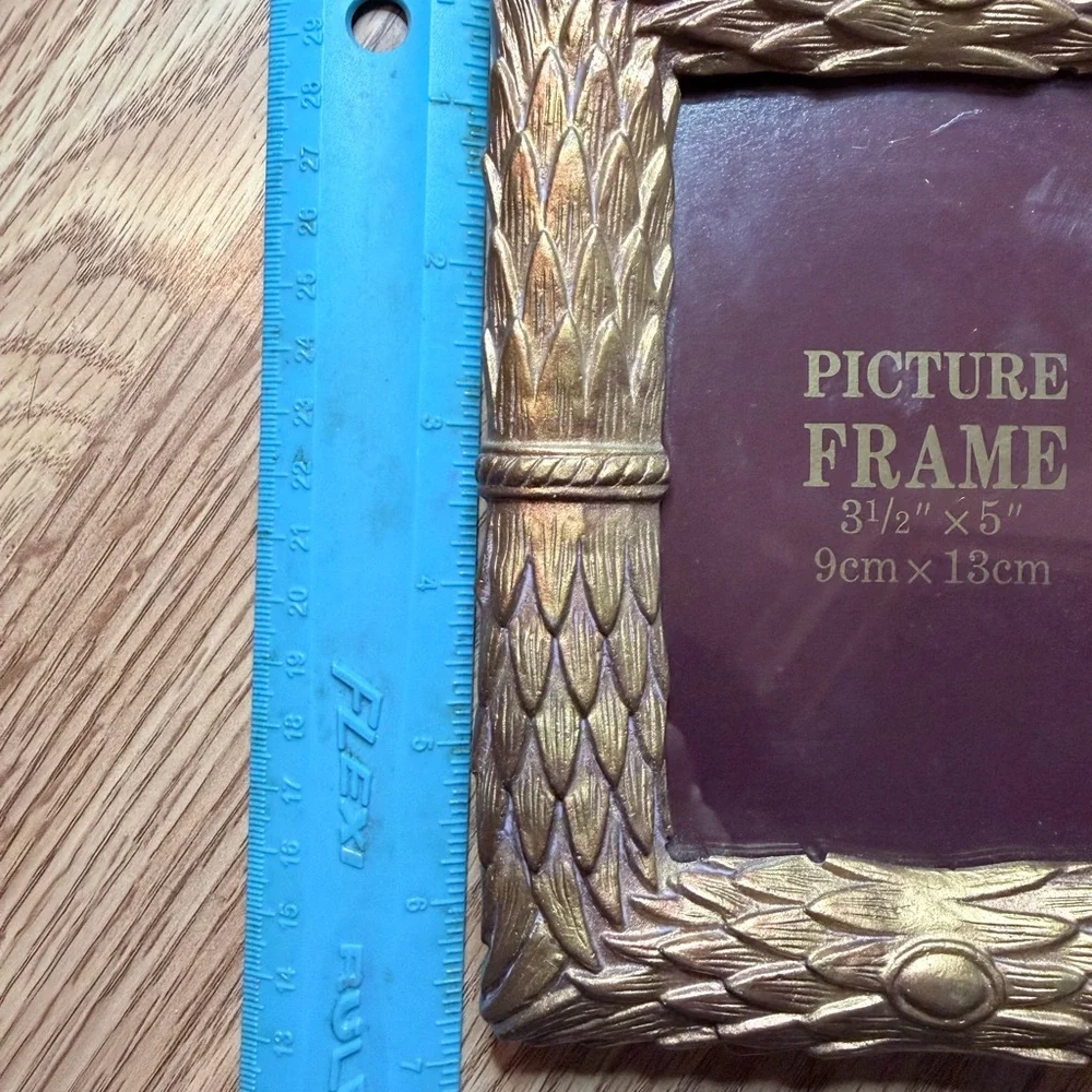 Gold Tone Decorative Picture Frame Decor